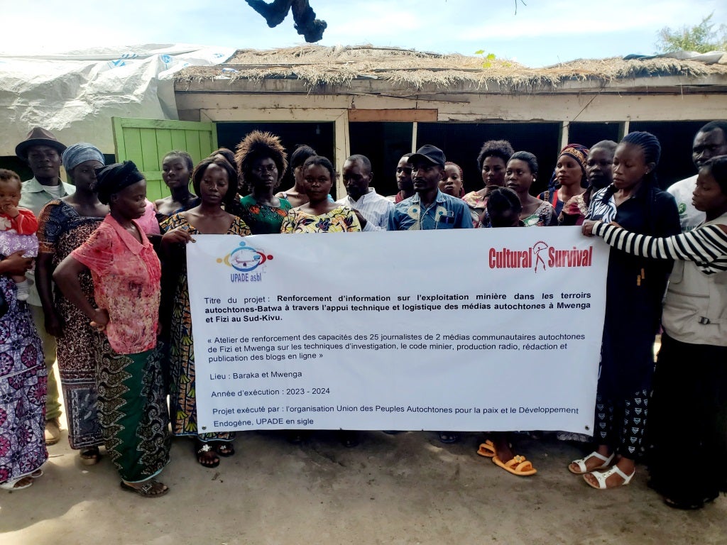 L'Union des Peuples Autochtones pour la Paix et le Développement Endogène (UPADE), Radio Communautaire d'Itombwe (Unión de los Pueblos Indígenas por la Paz y el Desarrollo local, Radio Comunitaria de Itombwe)