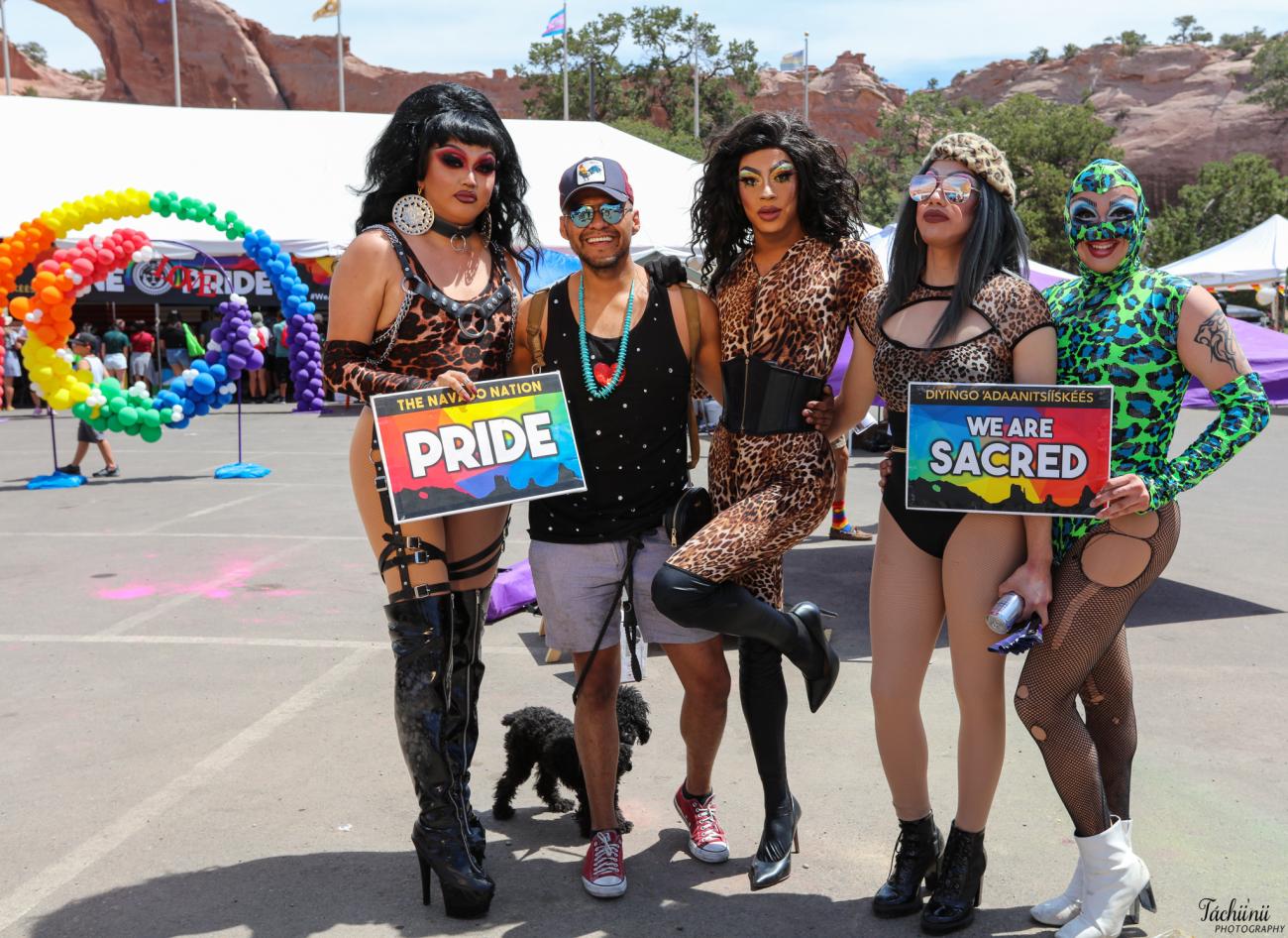 The Blackout Girls from Albuquerque, NM, and Darrell House, U.S. Marine