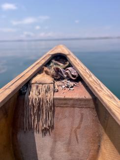 All of these sacred items are in the bottom of the Shinnecock Canal. Photo by Chenae Bullock