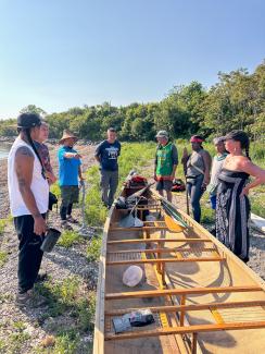 Crew Preparing to launch from Nickerson Beach. Photo taken by Reginald L. Bullock